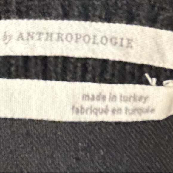 Anthropology Fenna textured knit black V neck racerback crop top size S - Picture 5 of 11